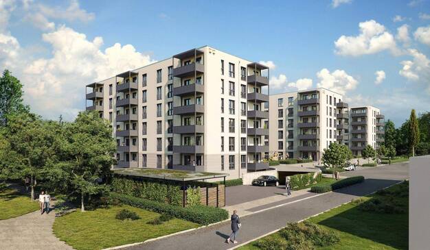 Wohnung zum Kauf - Neubau provisionsfrei 284.900 € 3 Zimmer 77 m² 1. Geschoss frei ab 01.12.2025 Kleiner Warnowdamm 1e Groß Klein Rostock 18109
