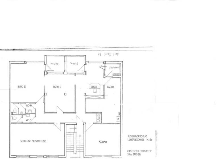 Büro zur Miete provisionsfrei 1.950 € 145 m² Bürofläche Hastedter Heerstraße 32 Hastedt Bremen 28207