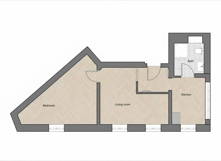 Wohnung zum Kauf 345.000 € 2 Zimmer 40,6 m² 2. Geschoss Stuwerstraße 60 Wien 1020