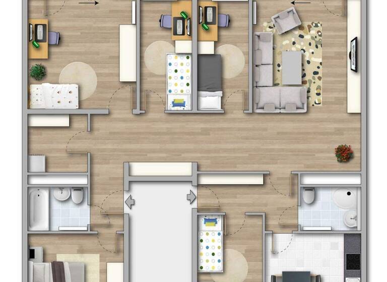 Wohnung zur Miete 690 € 6 Zimmer 127 m² 5. Geschoss Straße Usti nad Labem 227 Kappel Chemnitz 09119