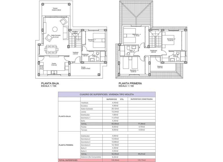 Villa zum Kauf - Erstbezug provisionsfrei 422.000 € 4 Zimmer 162 m² 561 m² Grundstück Lorca 30813