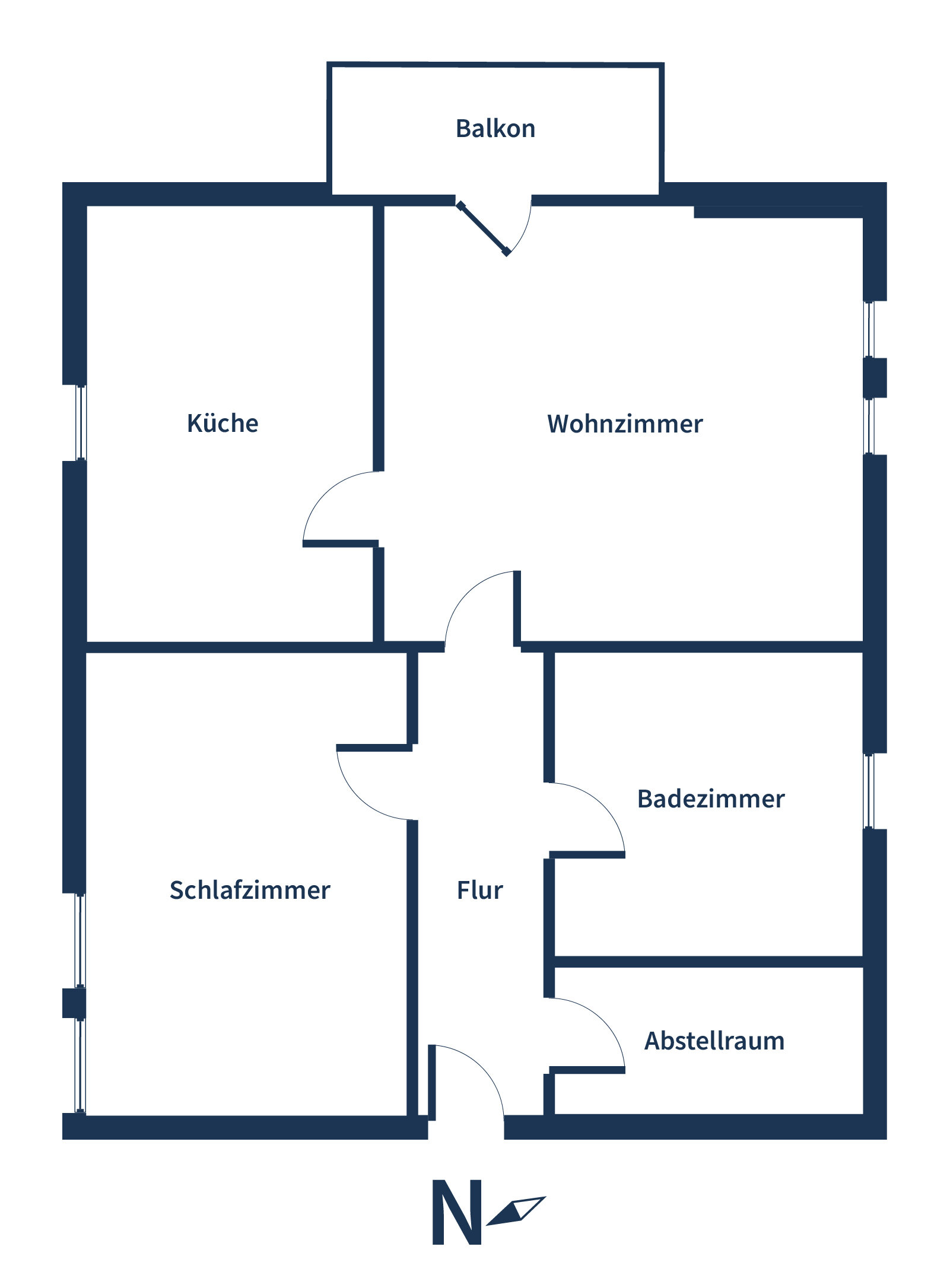 Wohnung zum Kauf 65.000 € 2 Zimmer 62 m²<br/>Wohnfläche 3.<br/>Geschoss Sonneberg Sonneberg 96515