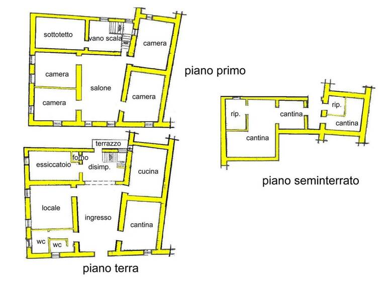 Stadthaus zum Kauf 120.000 € 10 Zimmer 320 m² Comano 54015