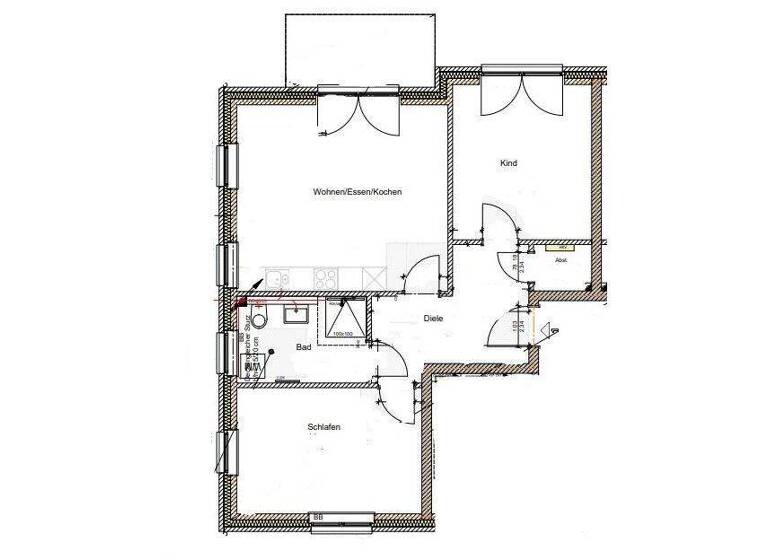 Wohnung zur Miete - Erstbezug 1.280 € 3 Zimmer 78,3 m² EG Kirchwerder Hausdeich 401 Kirchwerder Hamburg 21037