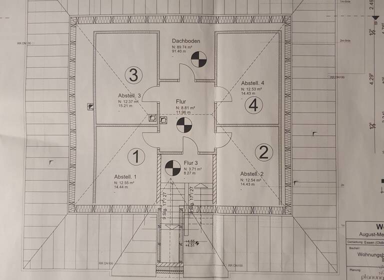 Wohnung zum Kauf - Erstbezug 262.774 € 4 Zimmer 99,2 m² 1. Geschoss August Meyer Straße 15 Essen Essen (Oldenburg) 49632