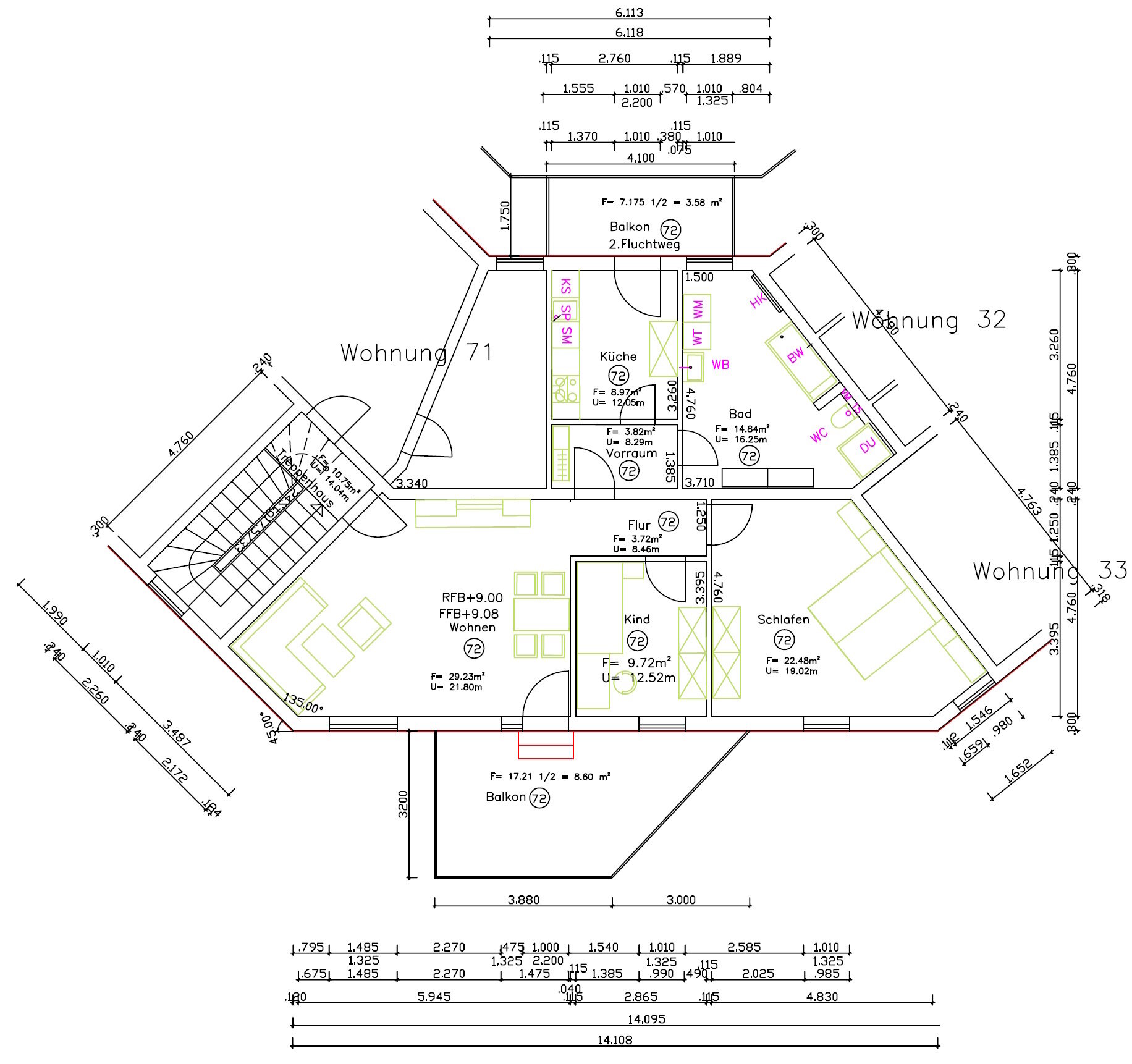 Terrassenwohnung zur Miete 783 € 3 Zimmer 105 m²<br/>Wohnfläche 2.<br/>Geschoss ab sofort<br/>Verfügbarkeit Falkensteinstr. 6a Schramberg Schramberg 78713