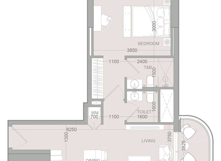 Wohnung zum Kauf provisionsfrei 318.156 € 2 Zimmer 69,4 m² Dubai 00000