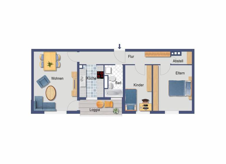 Wohnung zum Kauf provisionsfrei 210.000 € 3 Zimmer 68,1 m² 7. Geschoss Neuselsbrunn 32 Neuselsbrunn Nürnberg 90471