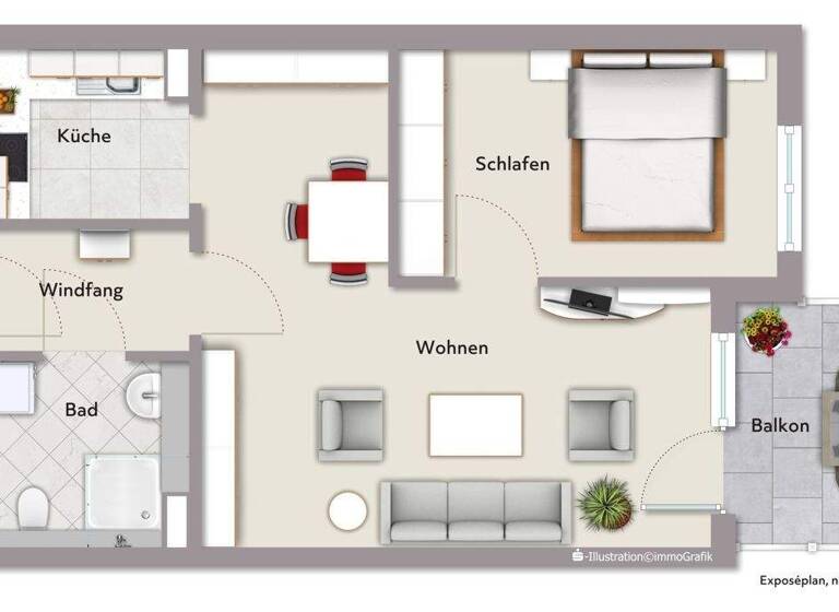 Studio zum Kauf 149.000 € 2 Zimmer 55,2 m² 2. Geschoss Linkenheim Linkenheim-Hochstetten 76351