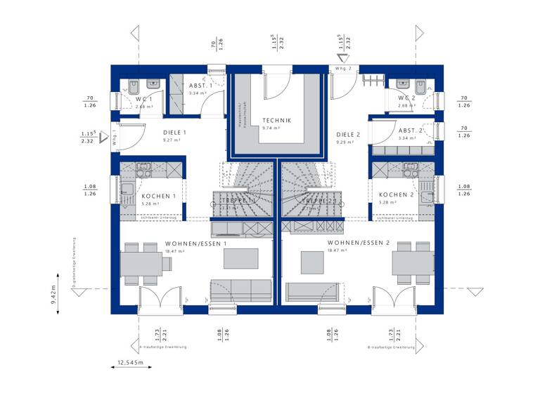 Mehrfamilienhaus zum Kauf - Erstbezug 984.667 € 6 Zimmer 192 m² 684 m² Grundstück Emmerich Emmerich am Rhein 46446