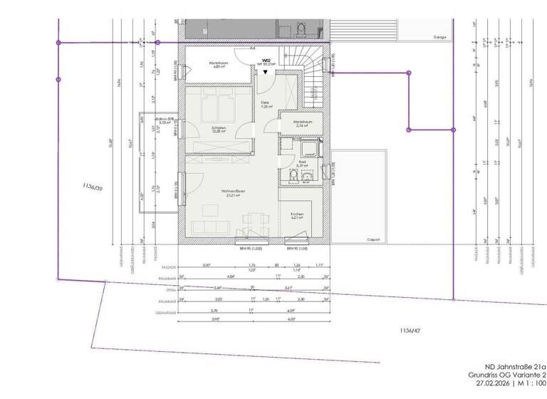 Wohnung zum Kauf provisionsfrei 356.000 € 2 Zimmer 59,2 m² 1. Geschoss frei ab sofort Jahnstraße 21a Neuburg Neuburg an der Donau 86633