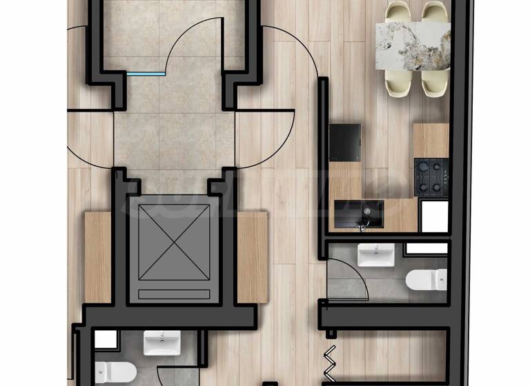 Studio zum Kauf 245.000 € 3 Zimmer 121,2 m² Sofia