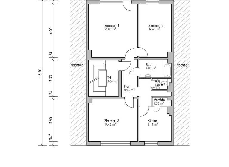 Mehrfamilienhaus zum Kauf 749.000 € 9 Zimmer 226,3 m² 358 m² Grundstück Schwachhausen Bremen 28209