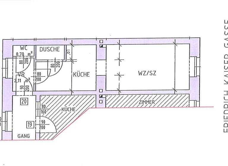 Studio zum Kauf 118.000 € 1 Zimmer 23,3 m² 2. Geschoss Wichtelgasse Wien,Ottakring 1160