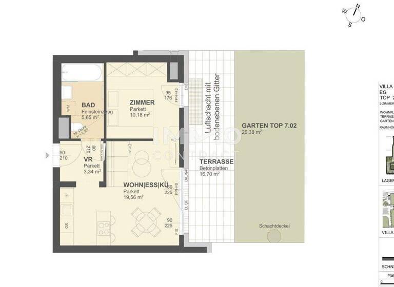 Wohnung zum Kauf - Erstbezug 265.000 € 2 Zimmer 38,7 m² Krems an der Donau 3500