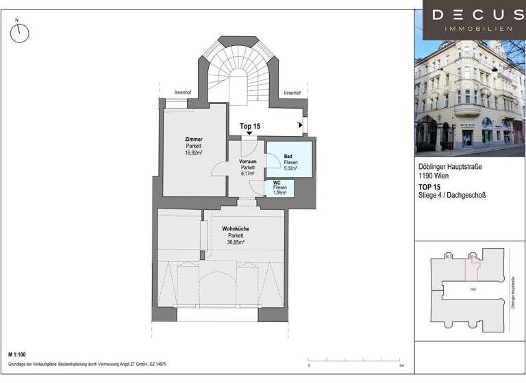 Wohnung zum Kauf provisionsfrei 420.000 € 2 Zimmer 66,5 m² Wien 1190