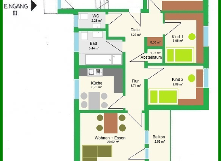 Wohnung zum Kauf 229.000 € 4 Zimmer 92,6 m²<br/>Wohnfläche ab sofort<br/>Verfügbarkeit Wengerohr Wittlich 54516