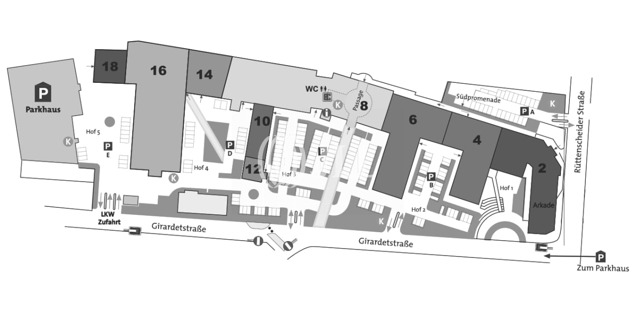 Bürofläche zur Miete 8 € 594,2 m²<br/>Bürofläche Rüttenscheid Essen 45131