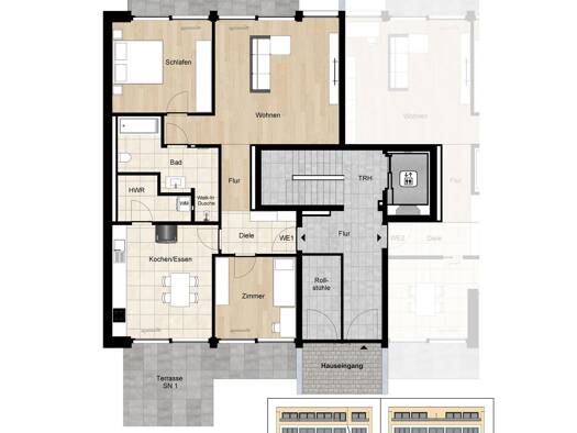 Terrassenwohnung zum Kauf - Neubau provisionsfrei als Kapitalanlage geeignet 883.100 € 3 Zimmer 112,5 m² Claszeile 69 Zehlendorf Berlin 14165