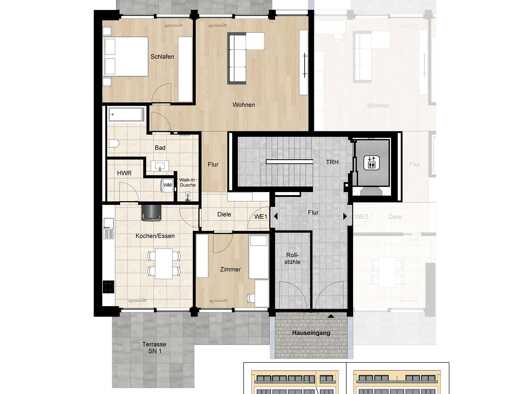 Terrassenwohnung zum Kauf - Neubau provisionsfrei 883.100 € 3 Zimmer 112,5 m² 5. Geschoss frei ab 31.12.2026 Zehlendorf Steglitz-Zehlendorf 14165