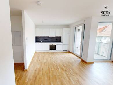 Wohnung zur Miete - Erstbezug 920 € 2 Zimmer 53,6 m² EG frei ab sofort Happelstraße 41 Heilbronn Heilbronn 74074