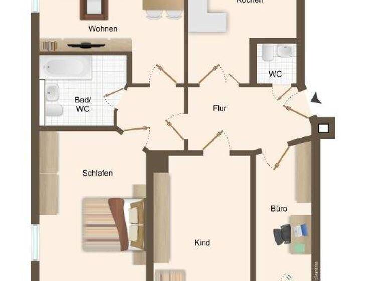 Wohnung zum Kauf 298.000 € 4 Zimmer 92 m² 2. Geschoss Südstrasse 2a Markkleeberg 04416