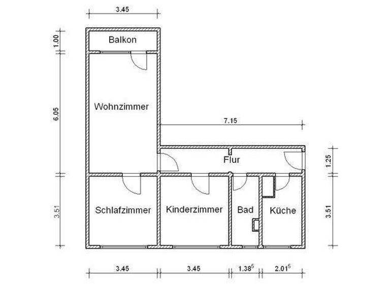 Wohnung zur Miete 499 € 3 Zimmer 66,5 m² 5. Geschoss Bertolt-Brecht-Straße 10c Leipziger Str. Magdeburg 39120