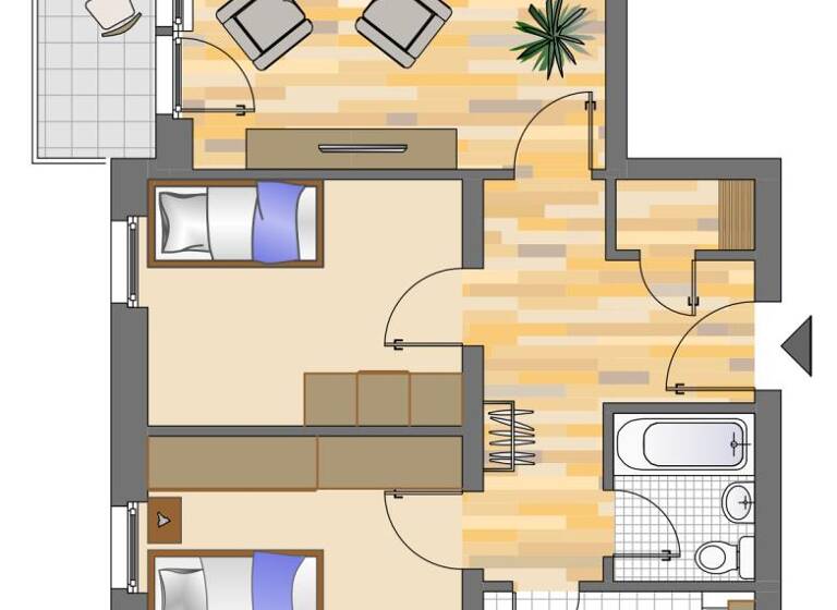 Wohnung zur Miete 509 € 3 Zimmer 64 m²<br/>Wohnfläche EG<br/>Geschoss Stormstraße 33 Geisweid Siegen 57078