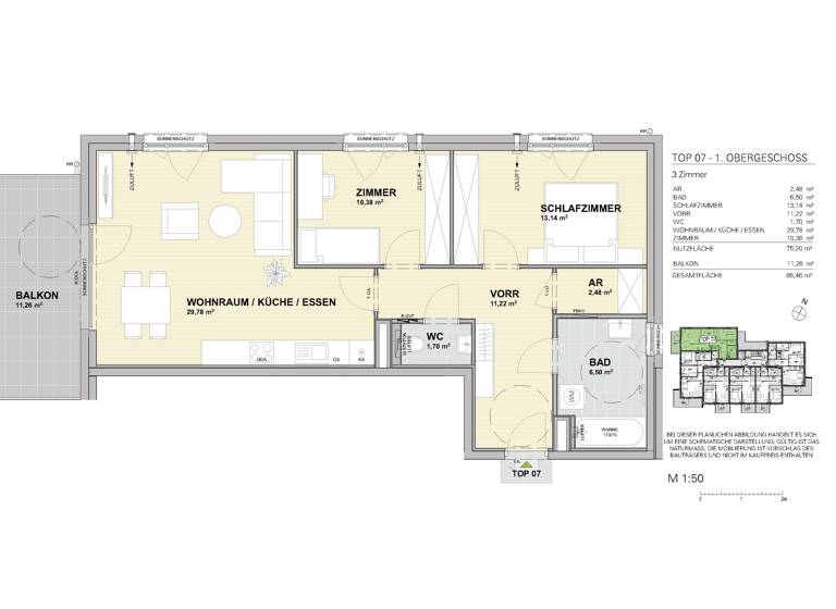 Wohnung zum Kauf - Erstbezug provisionsfrei 574.800 € 3 Zimmer 75,2 m² Liefering II Salzburg 5020