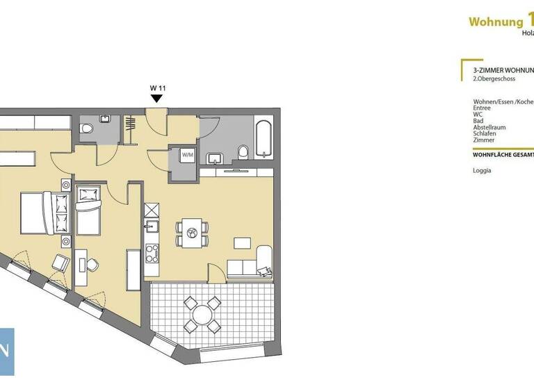 Wohnung zum Kauf - Erstbezug 565.000 € 3 Zimmer 75,4 m² EG Holzstraße 1 Lustenau 6890
