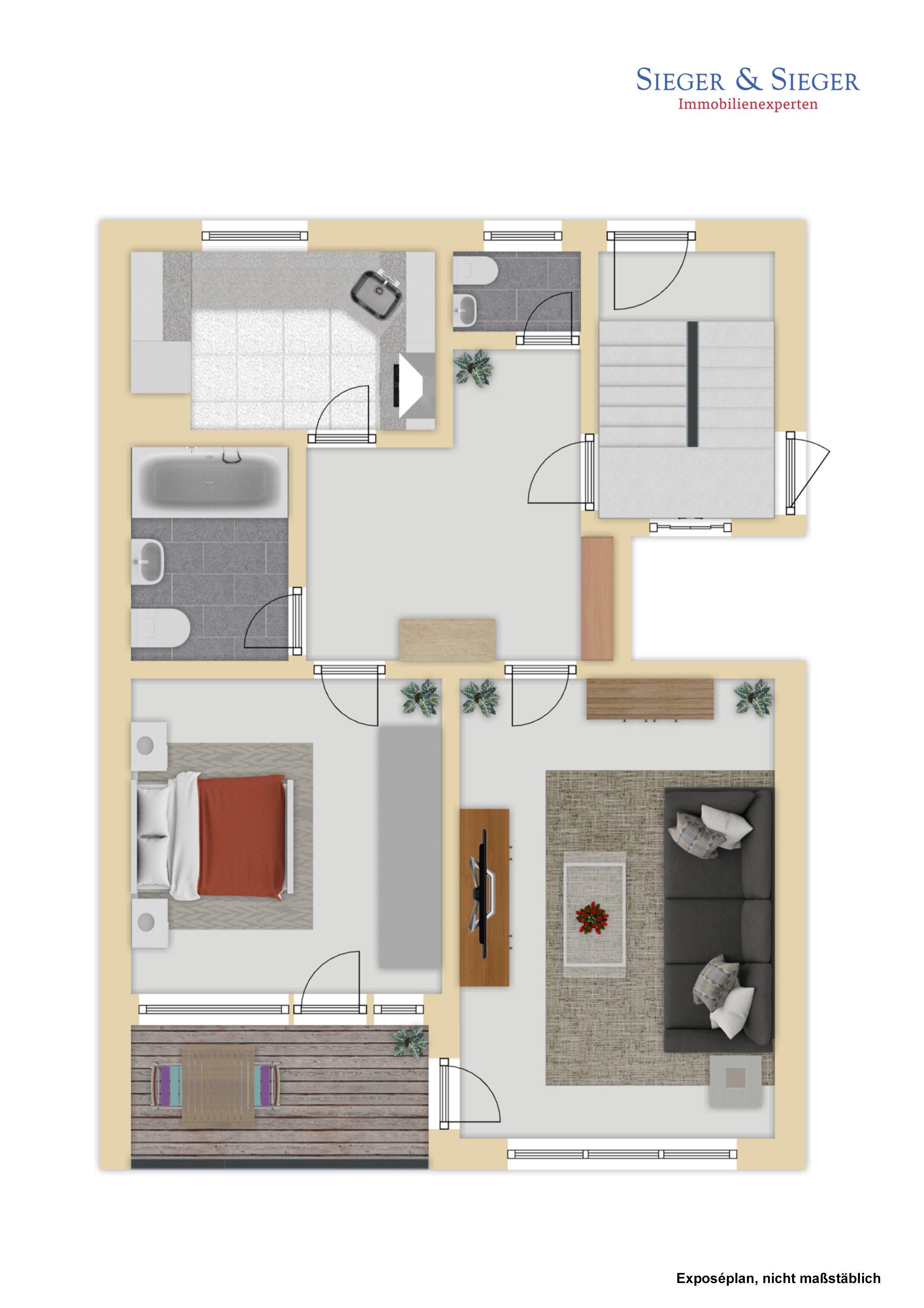 Wohnung zum Kauf provisionsfrei 174.800 € 2 Zimmer 69,8 m²<br/>Wohnfläche Sieglar Troisdorf 53840