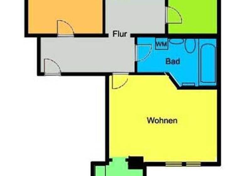 Wohnung zur Miete 480 € 4 Zimmer 69 m² Weida Riesa 01587