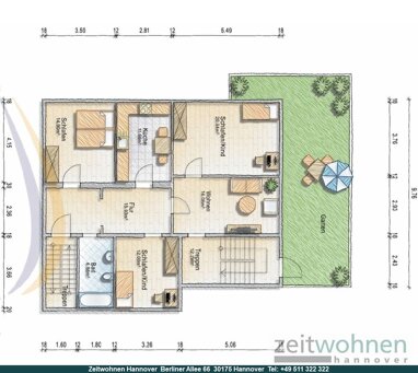 Wohnung zum Kauf 380.000 € 4 Zimmer 126 m² frei ab sofort Leinhausen Hannover 30419