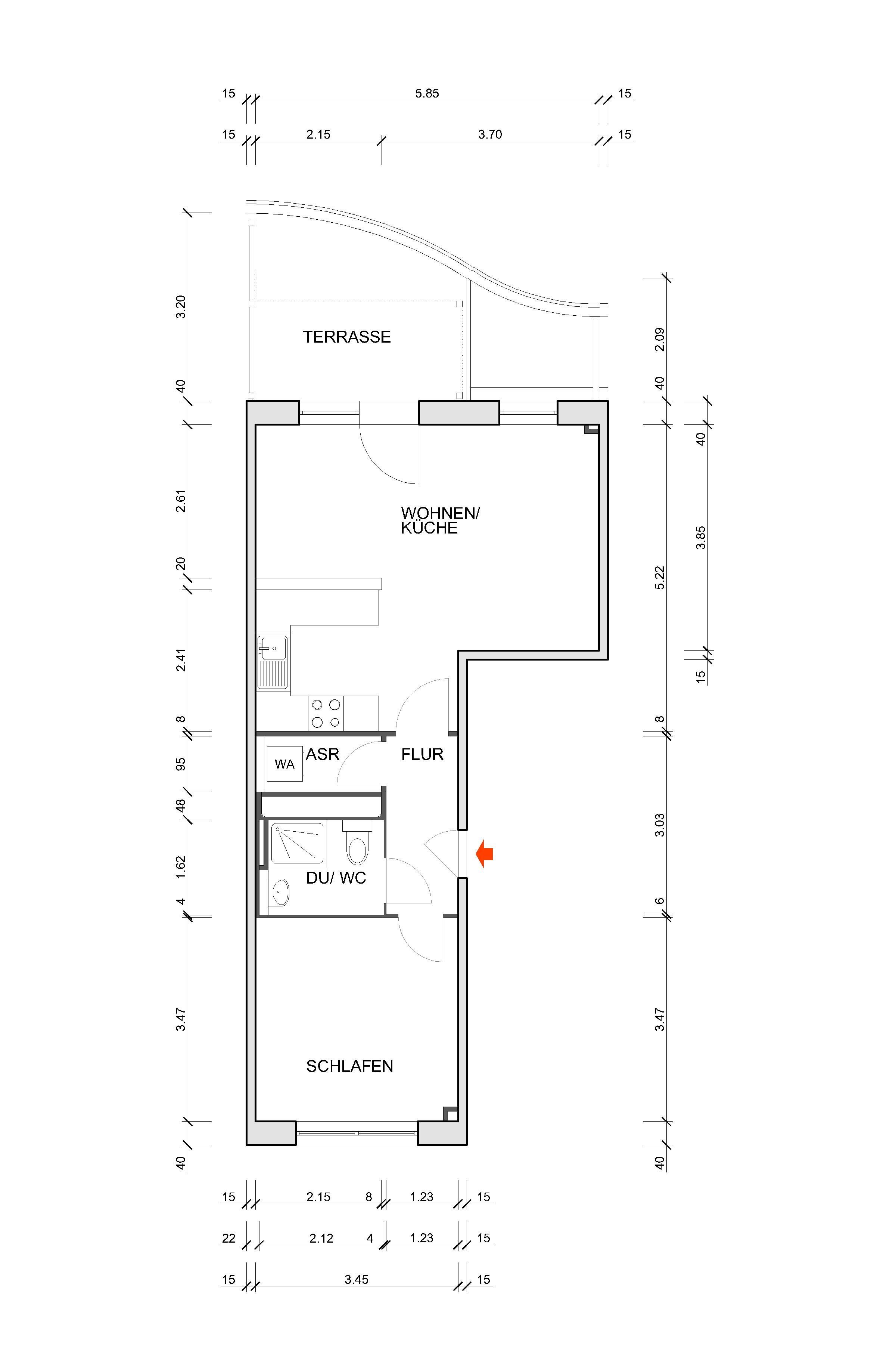 Wohnung zur Miete 413 € 2 Zimmer 55,2 m²<br/>Wohnfläche EG<br/>Geschoss 01.10.2025<br/>Verfügbarkeit Friedrich-Viertel-Str. 129 Hutholz 640 Chemnitz 09123