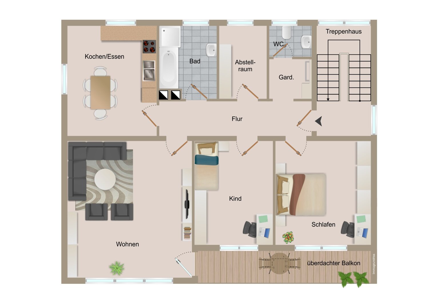 Wohnung zum Kauf 262.000 € 3 Zimmer 96 m²<br/>Wohnfläche Schwaighausen Holzgünz 87752