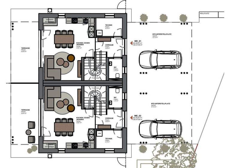 Doppelhaushälfte zum Kauf - Erstbezug 352.000 € 4 Zimmer 99 m² Mureck 8480