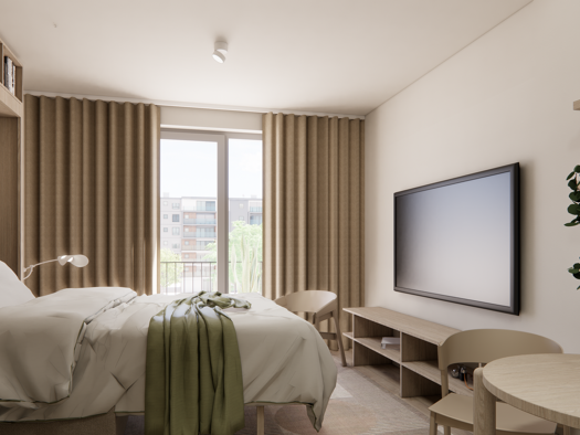 Wohnung zur Miete - Erstbezug 1.343 € 1 Zimmer 33 m² Buschkrugallee 64 Britz Berlin 12359