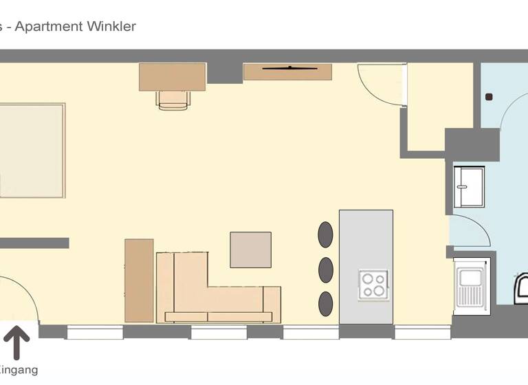 Studio zur Miete 1.300 € 1 Zimmer 65 m² EG Winklerstraße 29 Südstadt Fürth 90763
