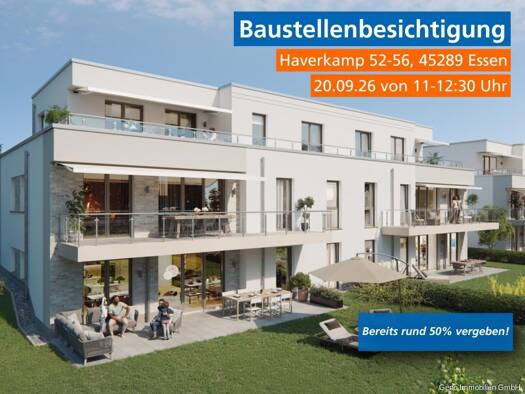 Wohnung zum Kauf - Erstbezug 380.000 € 2 Zimmer 73,7 m² EG Burgaltendorf Stadtbezirk VIII 45289