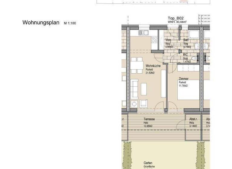 Wohnung zur Miete 468 € 2 Zimmer 43,4 m² EG Fohnsdorf 8753