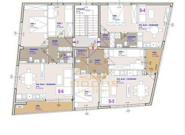 Wohnung zum Kauf 245.970 € 2 Zimmer 56 m² 2. Geschoss Mejasi - Sirobuja