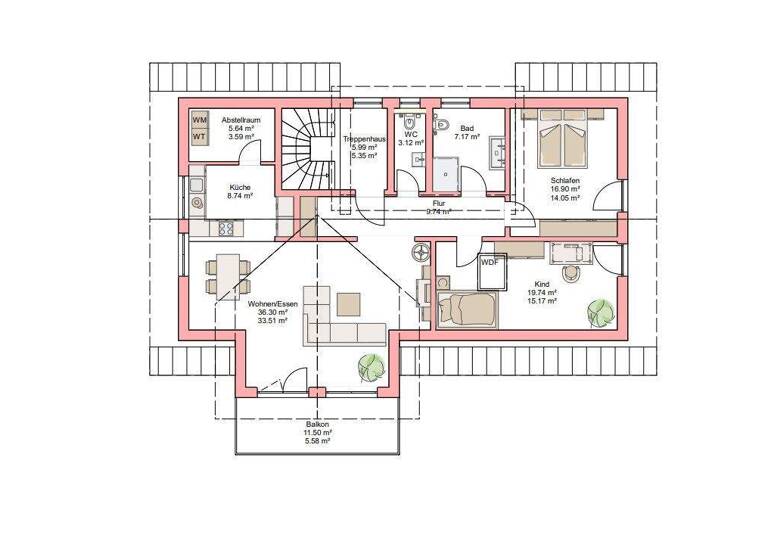 Wohnung zur Miete 1.640 € 3 Zimmer 114 m² Lotterberg Kempten 87439