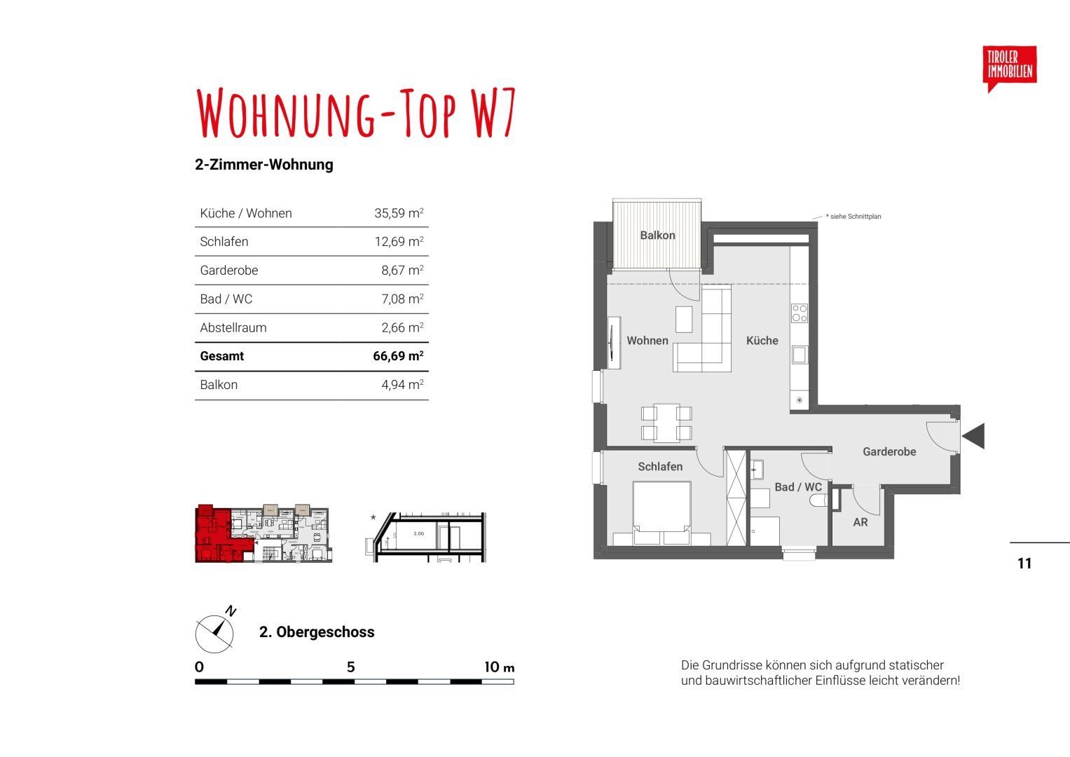 Wohnung zum Kauf 2 Zimmer 66,7 m²<br/>Wohnfläche Kufstein 6330