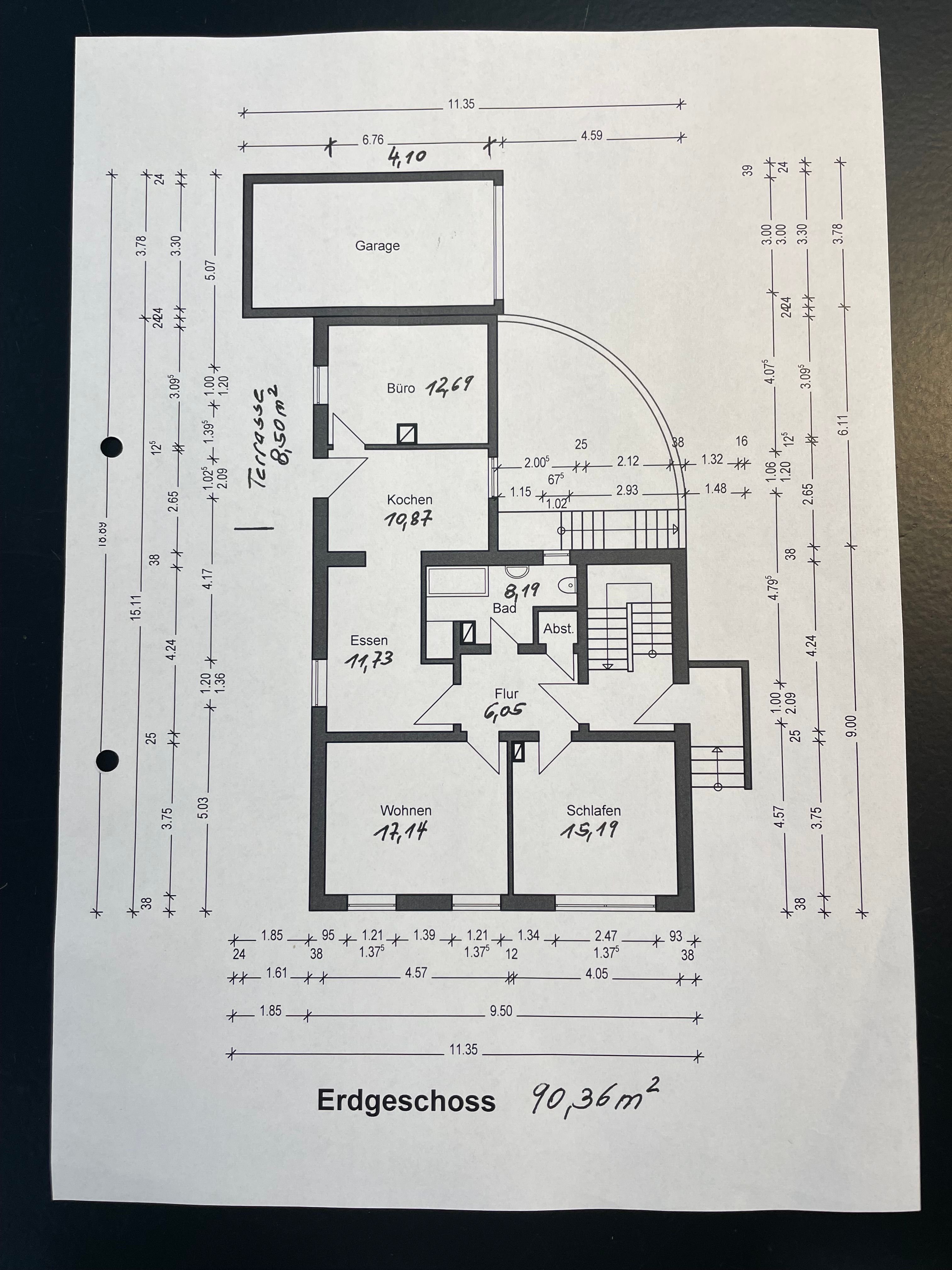 Terrassenwohnung zur Miete 850 € 3 Zimmer 90,4 m²<br/>Wohnfläche EG<br/>Geschoss Am Kändelchen 40 Pfalzel 2 Trier 54293