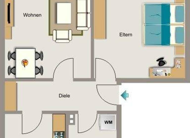 Wohnung zur Miete 527 € 2,5 Zimmer 54,3 m² 2. Geschoss frei ab 01.05.2026 Jupiterstraße 57 Aldenrade Duisburg 47179
