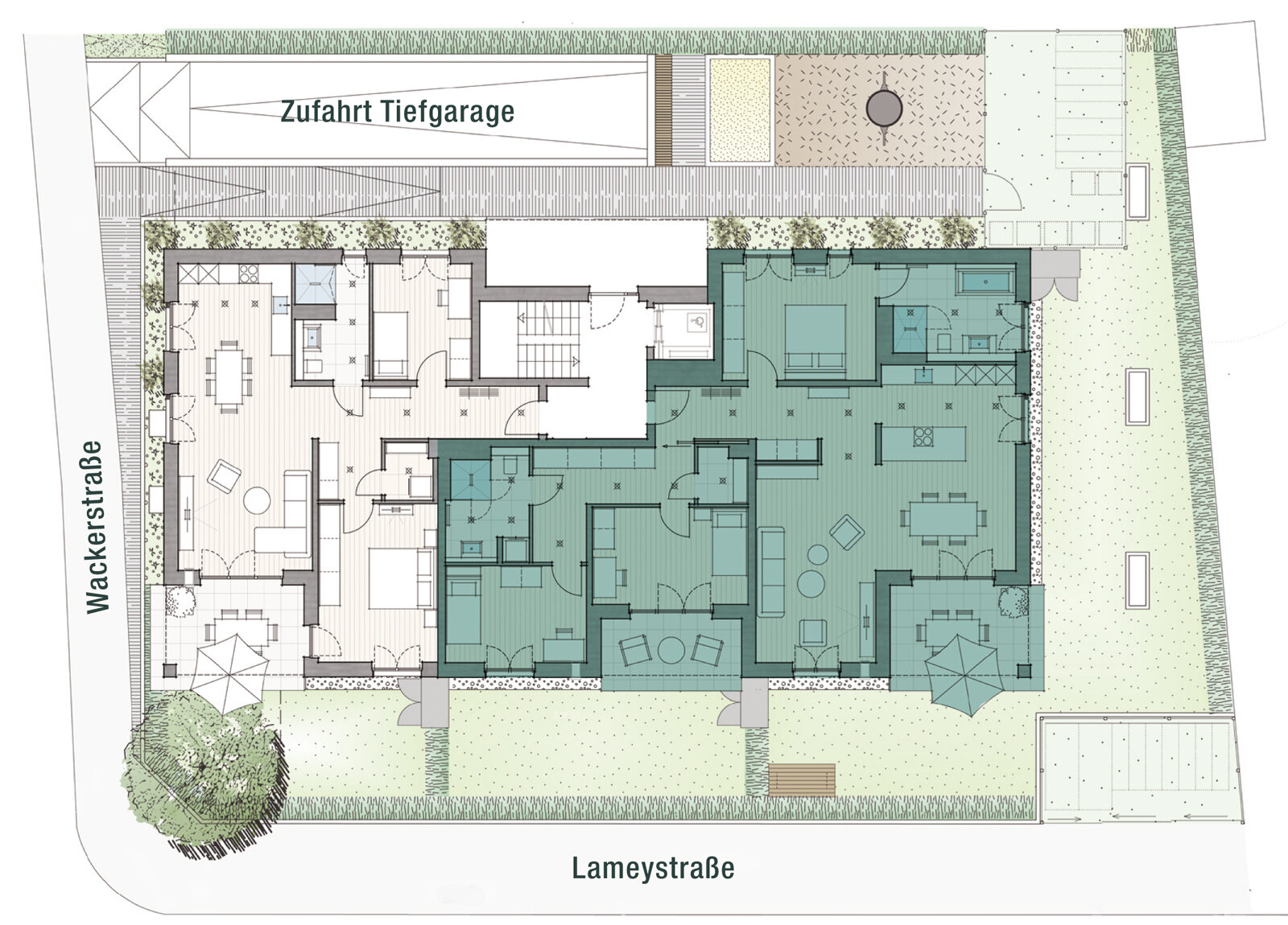 Wohnung zum Kauf provisionsfrei 1.014.500 € 4 Zimmer 143,5 m²<br/>Wohnfläche EG<br/>Geschoss Zähringen Freiburg im Breisgau 79108