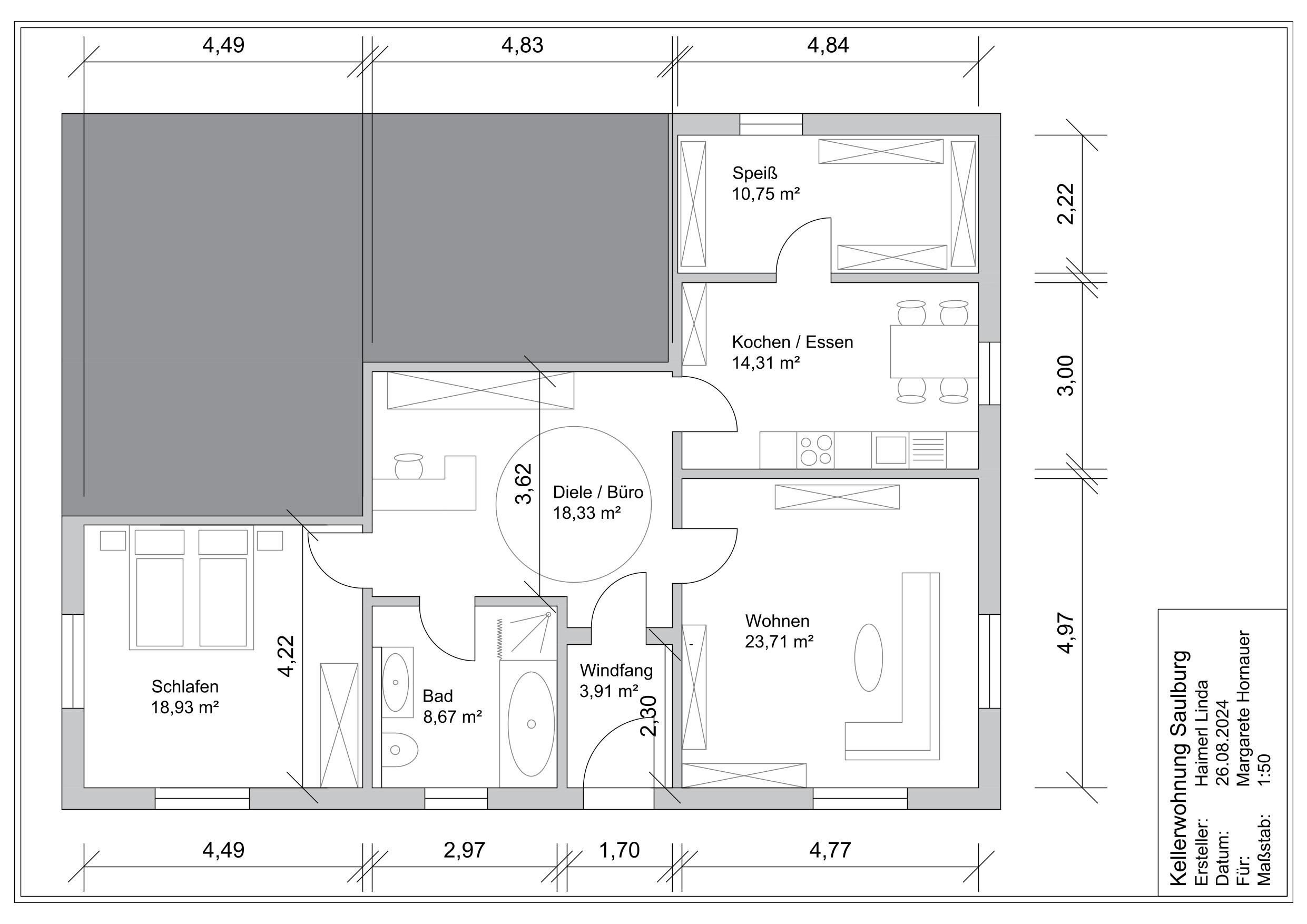 Wohnung zur Miete 700 € 3 Zimmer 100 m²<br/>Wohnfläche UG<br/>Geschoss ab sofort<br/>Verfügbarkeit Bäckerfeldstraße 12 Saulburg Wiesenfelden 94344