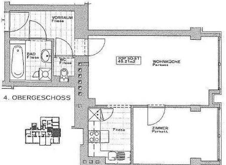 Wohnung zum Kauf 179.000 € 2 Zimmer 46 m² Wien 1100