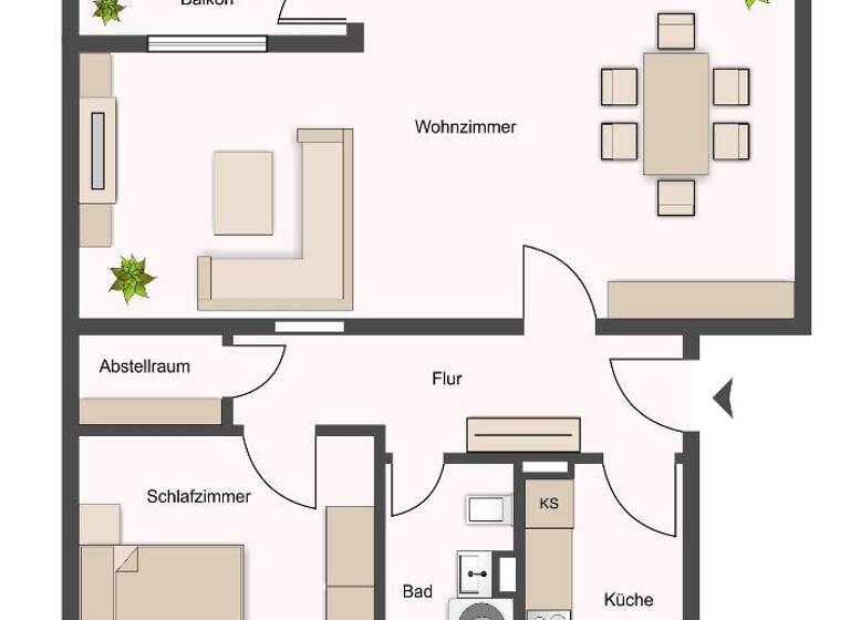 Wohnung zum Kauf 139.000 € 2 Zimmer 63,1 m²<br/>Wohnfläche 2.<br/>Geschoss ab sofort<br/>Verfügbarkeit Ellenerbrok-Schevemoor Bremen 28325