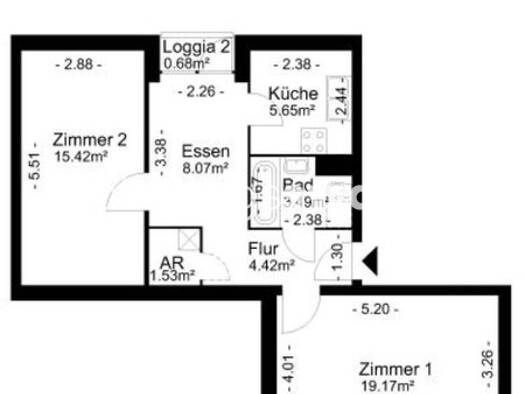 Studio zur Miete Tauschwohnung 480 € 2 Zimmer 61 m² 1. Geschoss Gesundbrunnen Berlin 13355